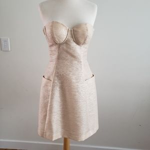 Bebe | Sweetheart neckline strapless short dress